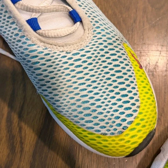 Nike Kids Sneakers in Yellow, Blue, and White - Picture 5 of 6